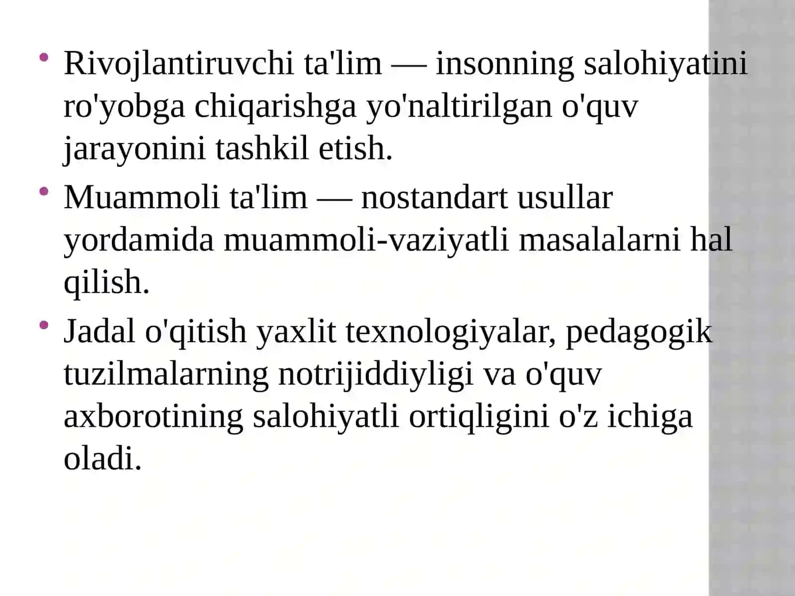 Hamshiralik ishi nazariyasi va pedagogik o'qishlar 4