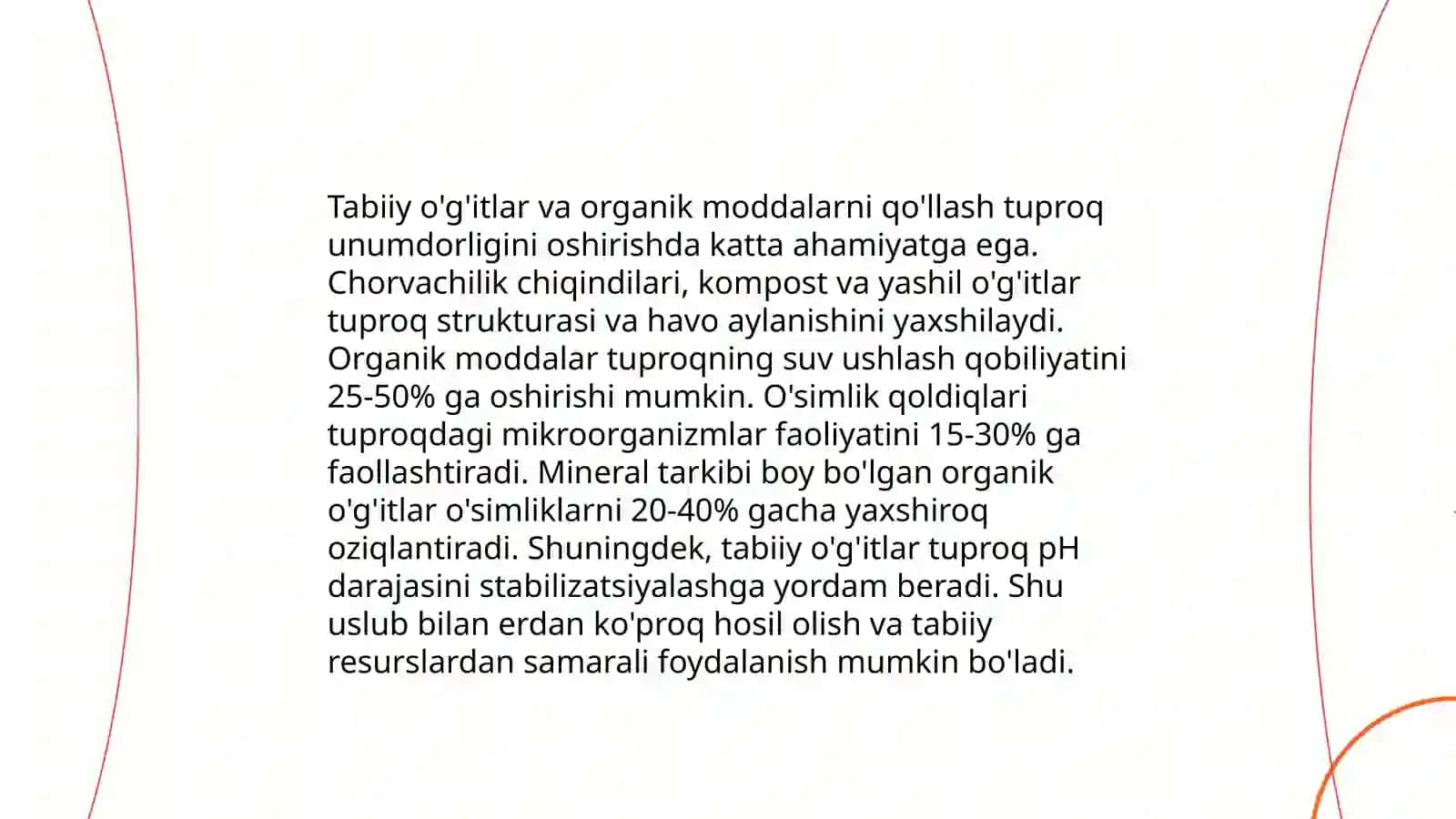 Tuproqning suv xossalarini yaxshilash chora tadbirlari 4
