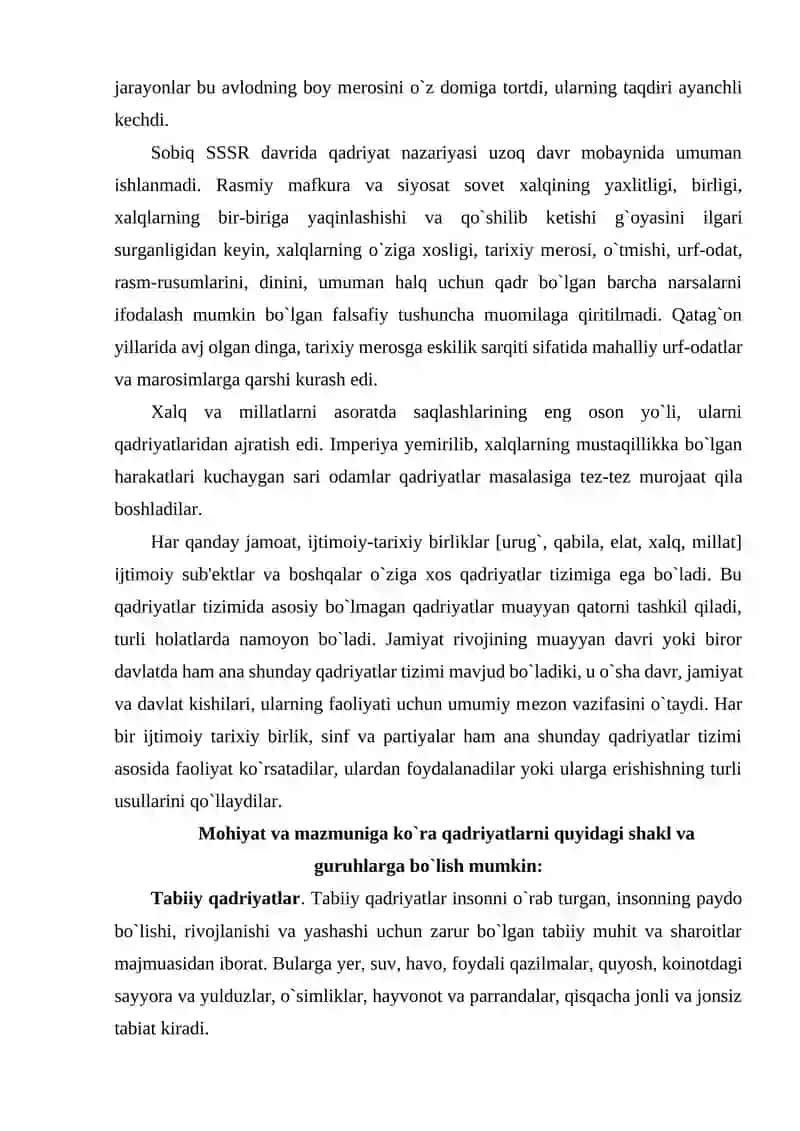 Qadriyatlar falsafasi 4