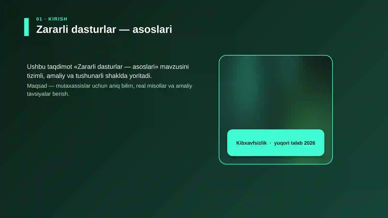 Zararli dasturlar — asoslari 4