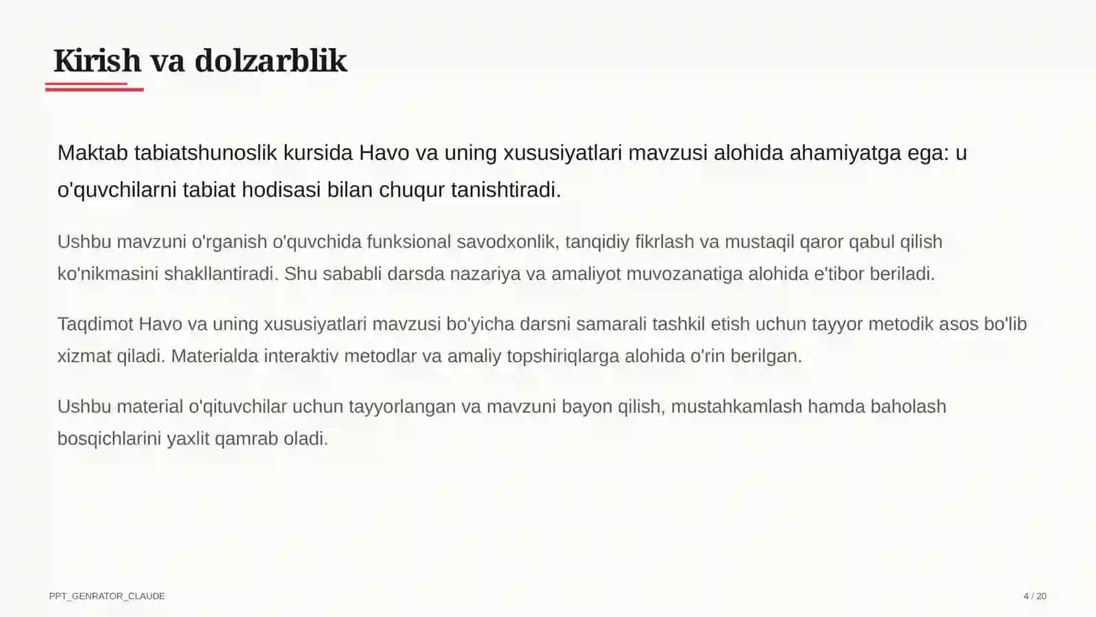 Havo va uning xususiyatlari (2-sinf) 4
