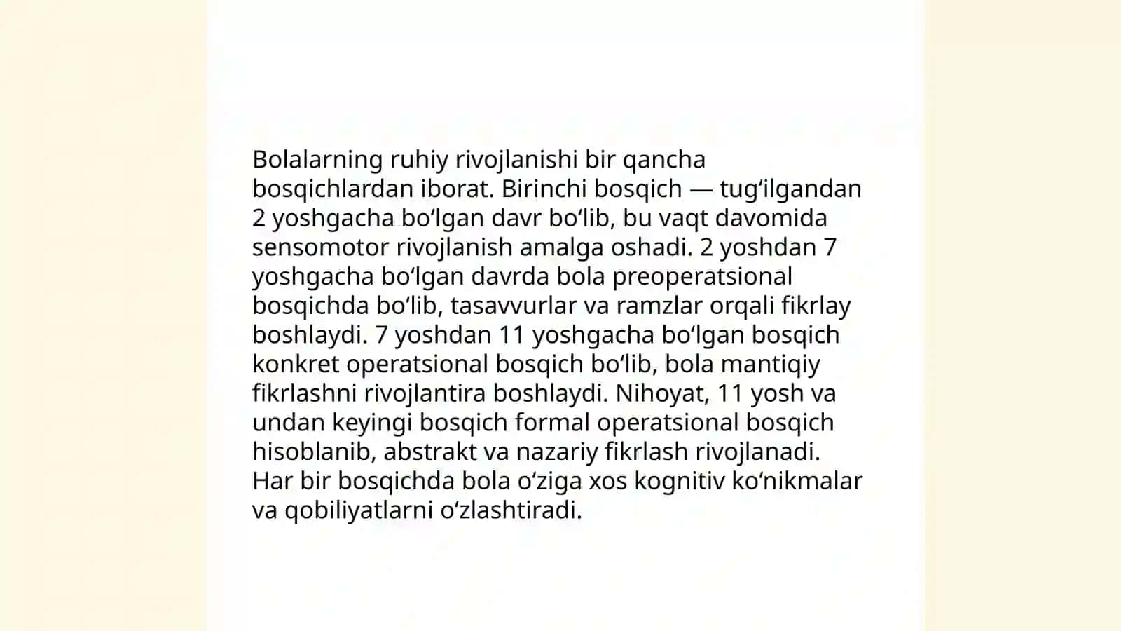 Bolalar psihalogiyasi 4