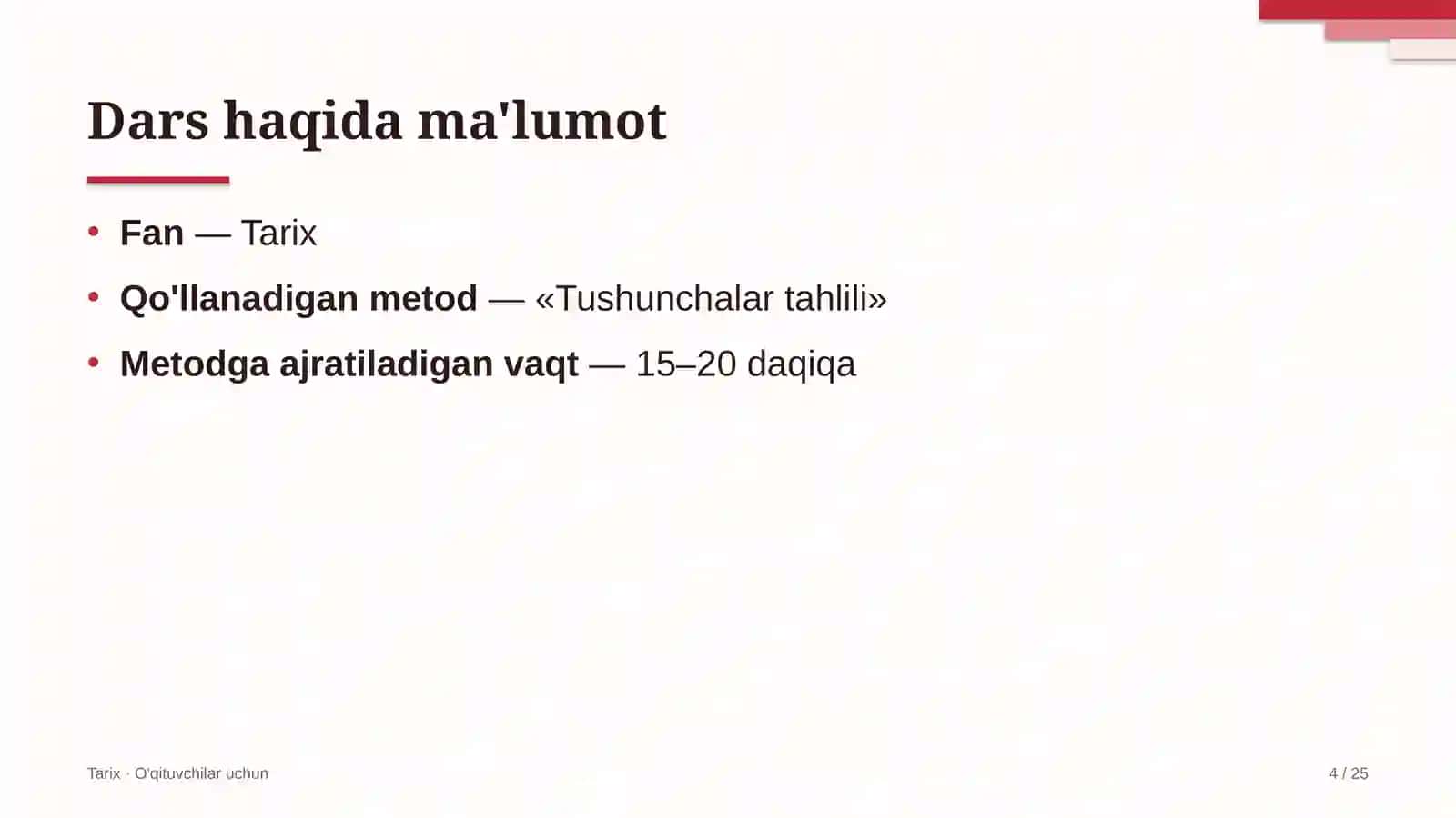 tarix darslarida tushunchalar tahlili metodidan foydalanish 1651 4