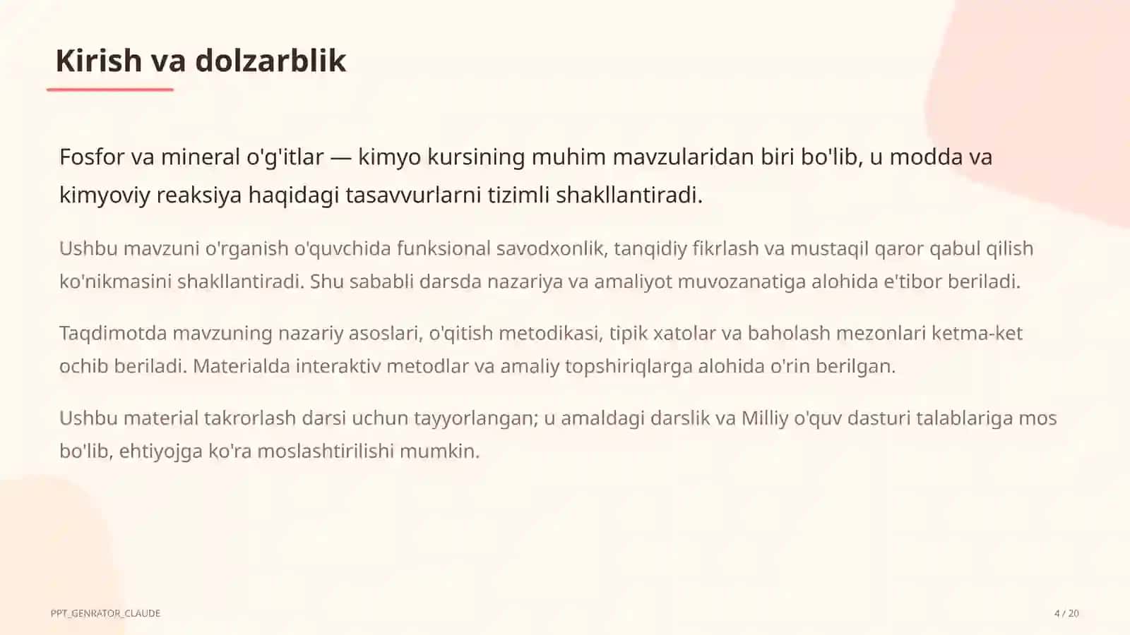 Fosfor va mineral o'g'itlar (9-sinf) 4