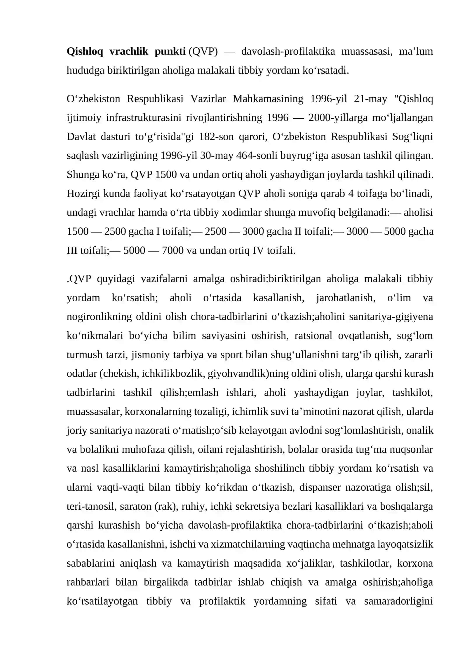 Qishloq vranchlik punkini tashkil qilish 4