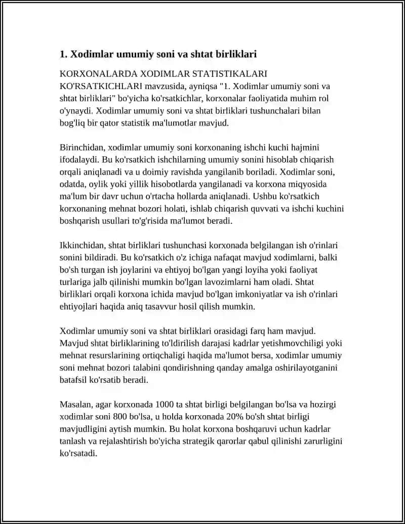 KORXONALARDA XODIMLAR STATISTIKALARI KO'RSATKICHLARI 4