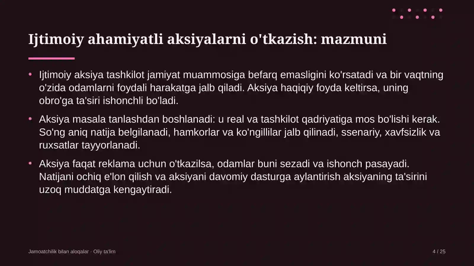 savdo markazlarida ijtimoiy ahamiyatga ega aksiyalarni o'tkazish 4126 4