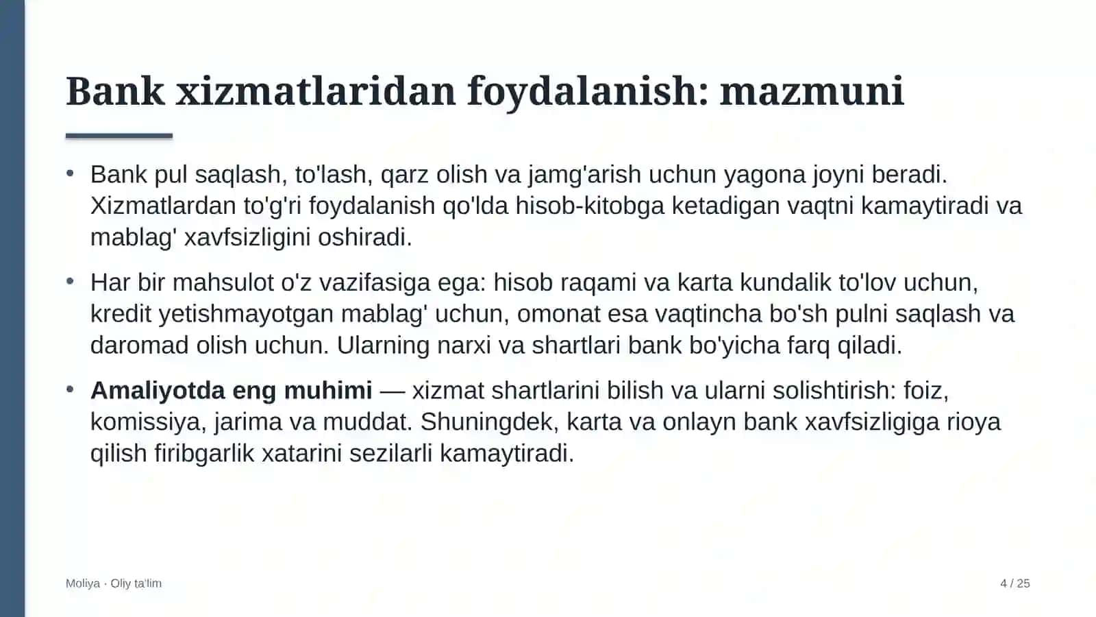 Madaniy-tarixiy turizmda bank xizmatlaridan foydalanish 4