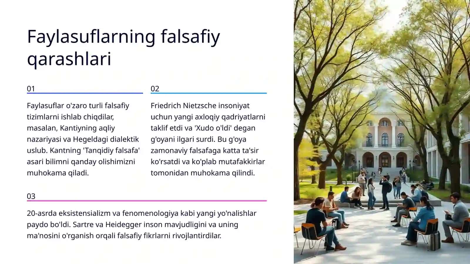 Gʻarb falsafasi faylasiflarini gaplari 4