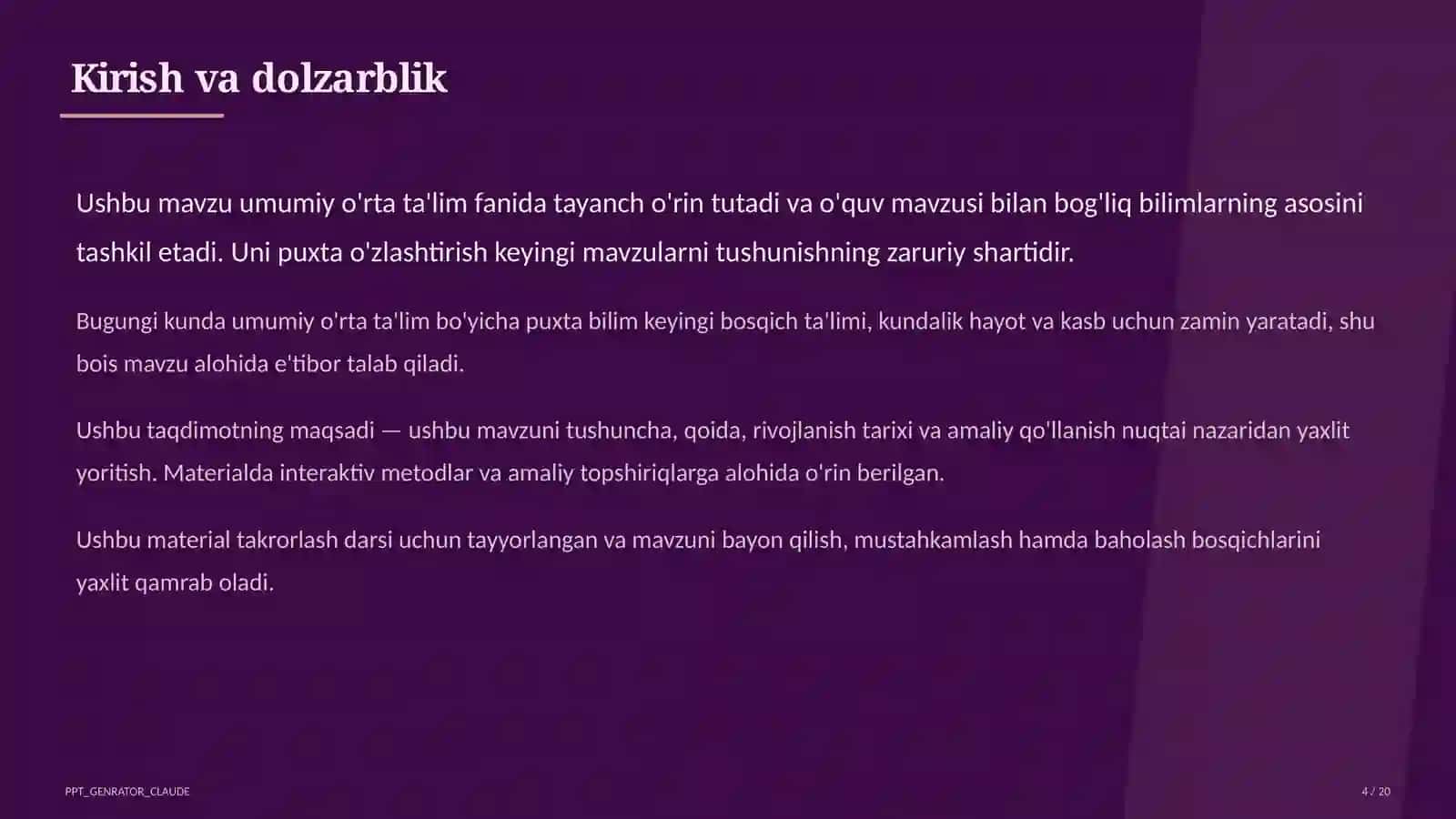 Kriterial baholash tizimi: mezonlar asosida adolatli va shaffof baholash 4