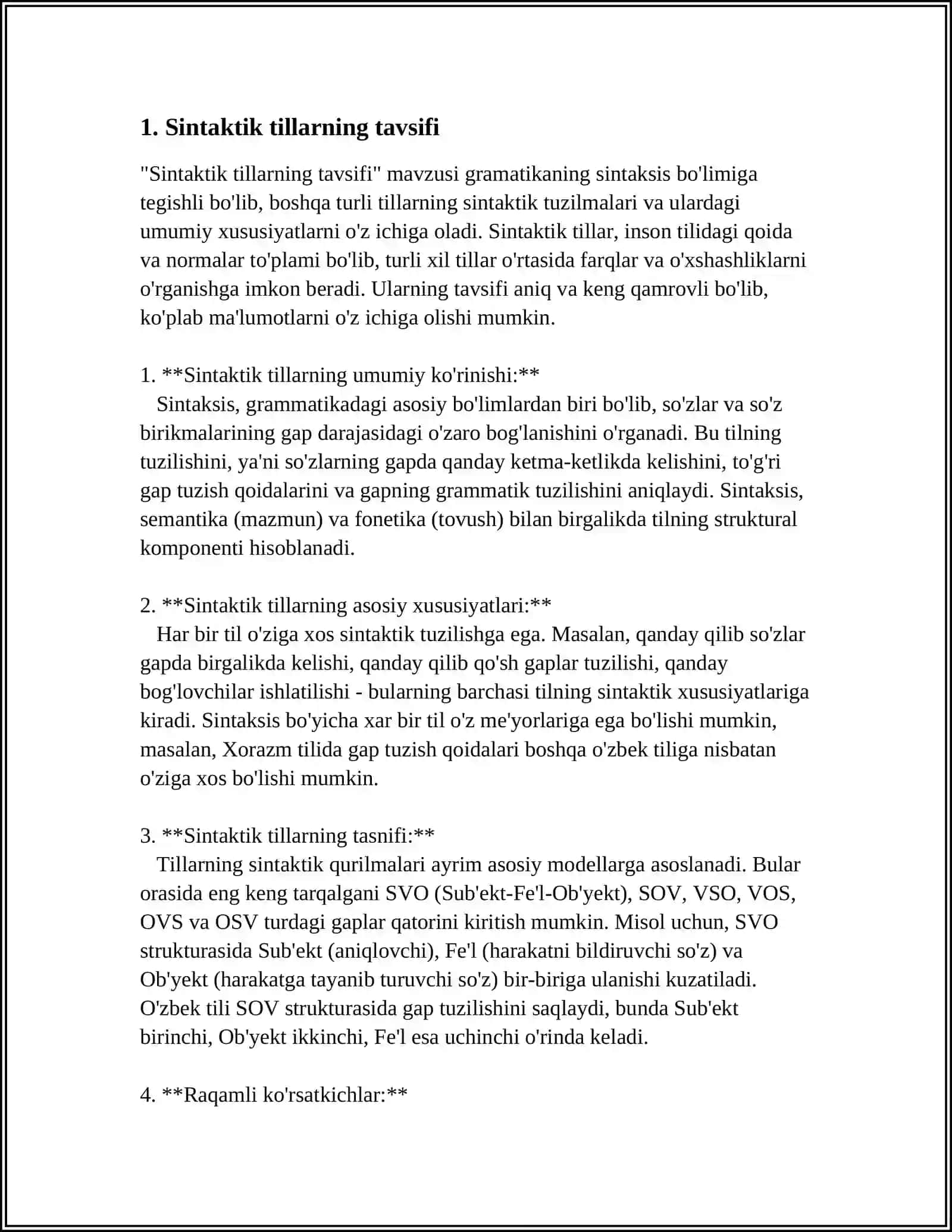 TILLARNING SINTAKTIK VA ANALITIK SHAKLLARI 4