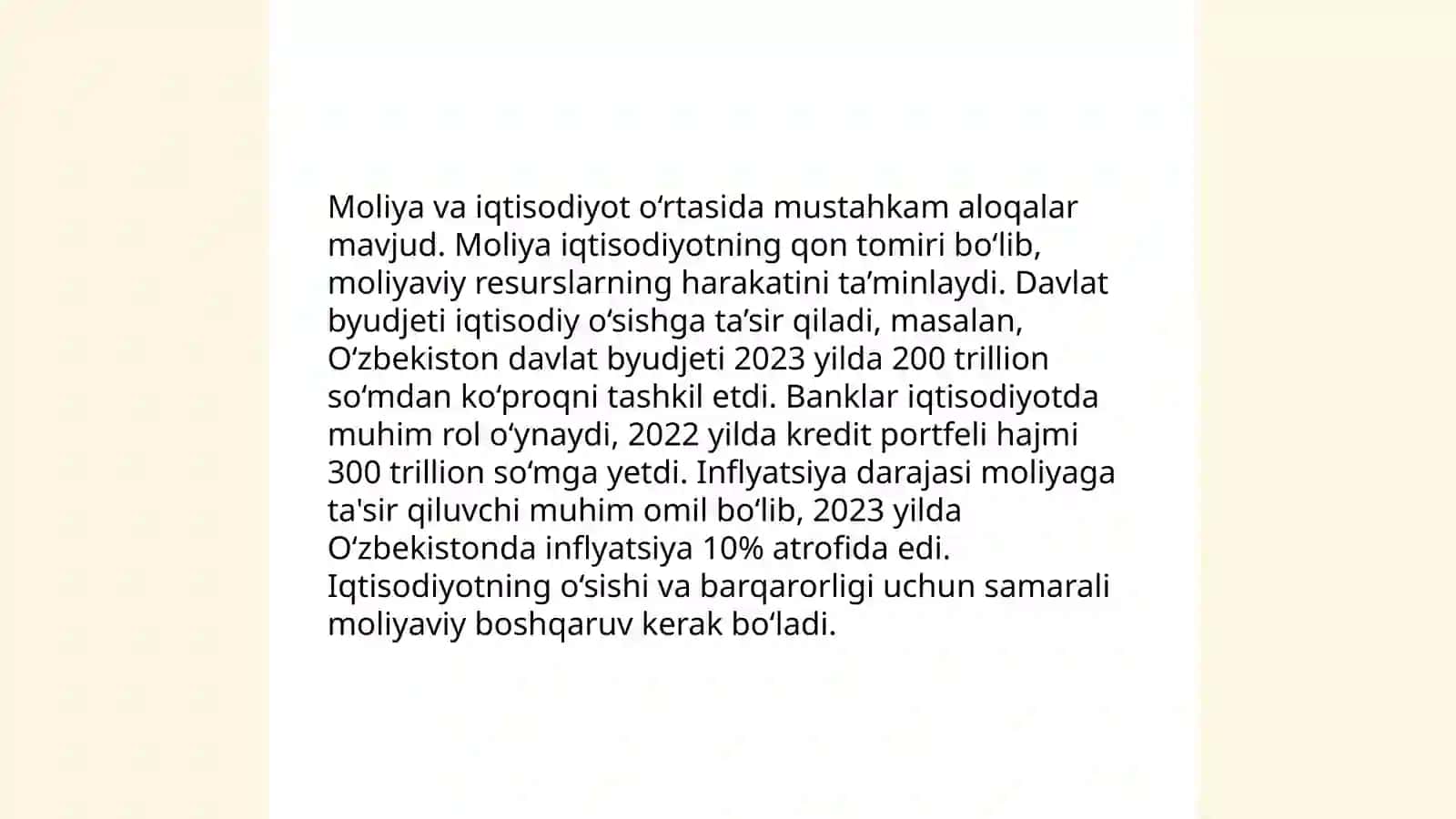 Moliya tushunchasi va óziga hosligi 4