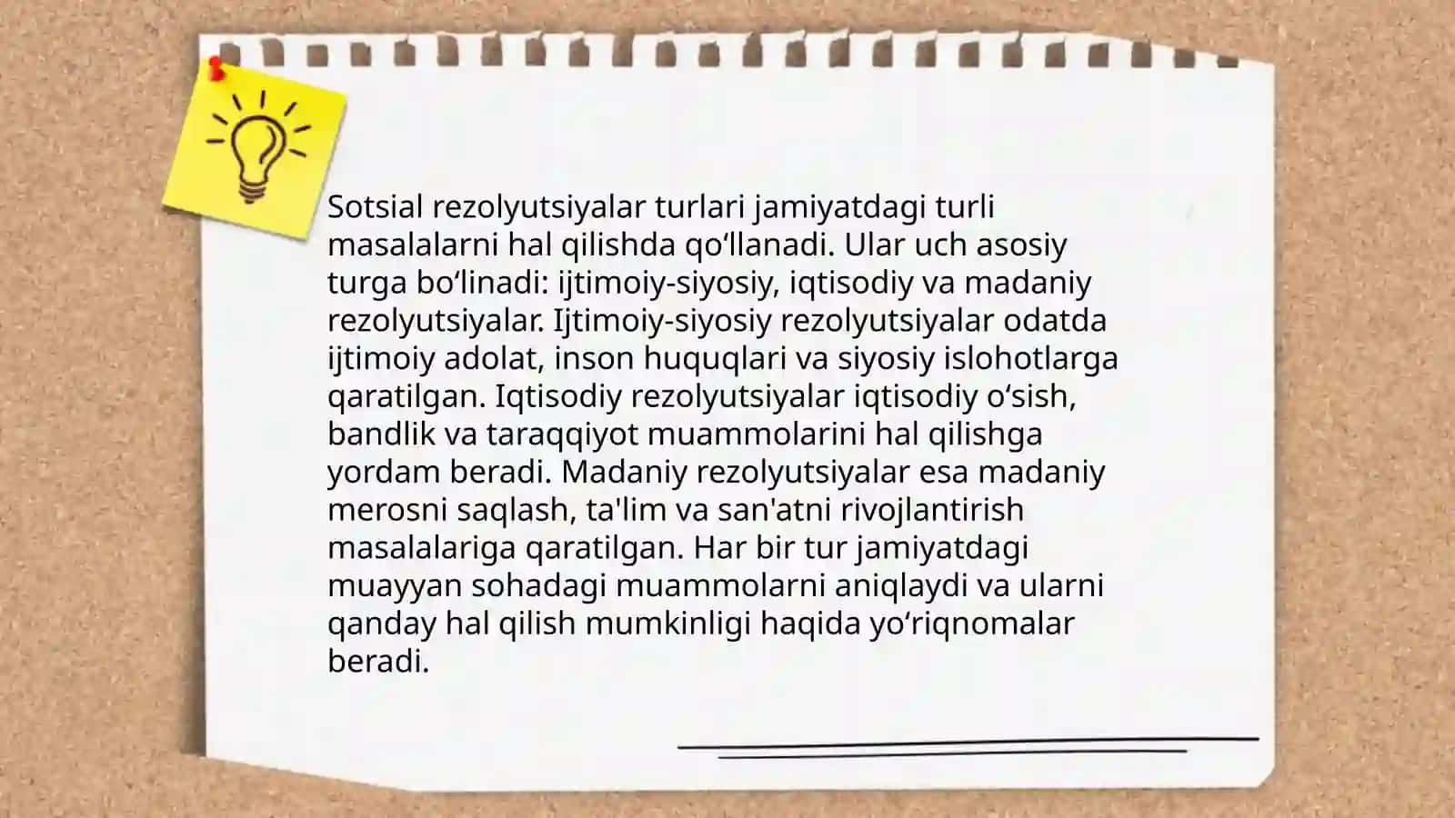 Sotsial rezolyutsiyalar va ularning turlari 4