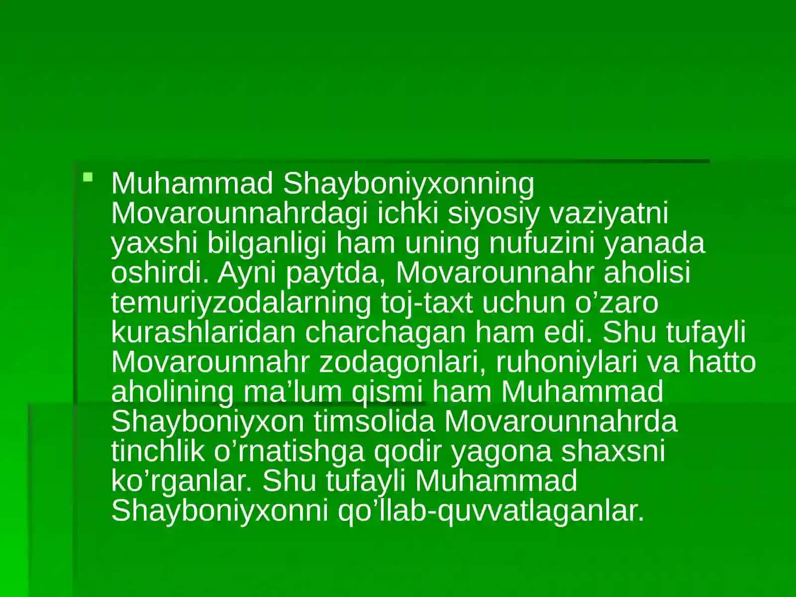 Shayboniylar davlat boshqaruvi 4