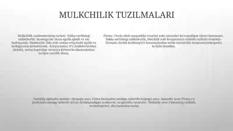 Firma Va Ularning Tashkiliy-Iqtisodiy Asoslari 4