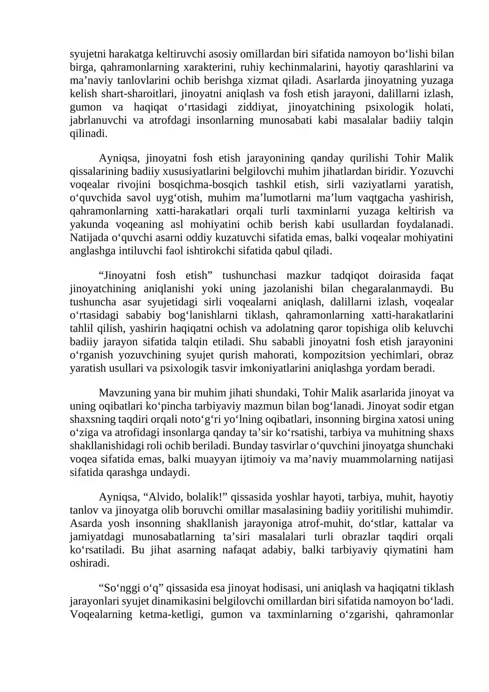 TOHIR MALIK QISSALARIDA JINOYATNI ANIQLASH MOTIVI TADQIQI 4