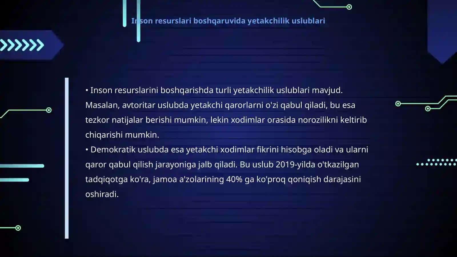 Yetakchilik va inson resurslari 4