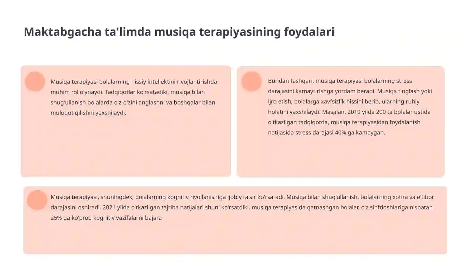 Maktabgacha ta'limda musiqa terapiyasi 4