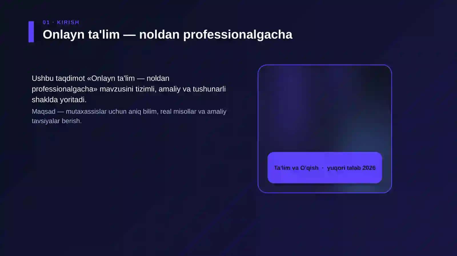 Onlayn ta'lim — noldan professionalgacha 4