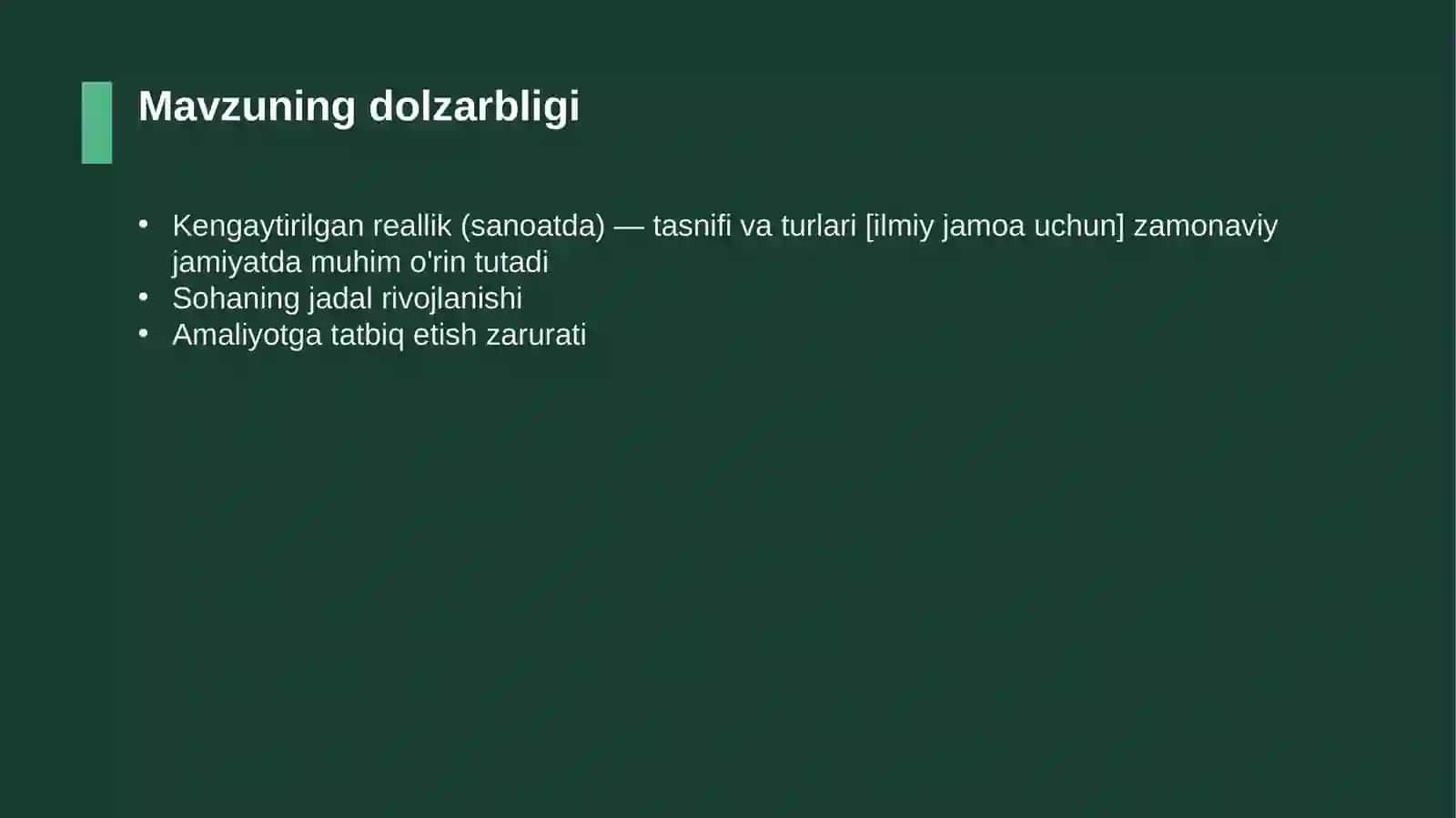 Kengaytirilgan reallik (sanoatda) — tasnifi va turlari [ilmiy jamoa uchun] 4