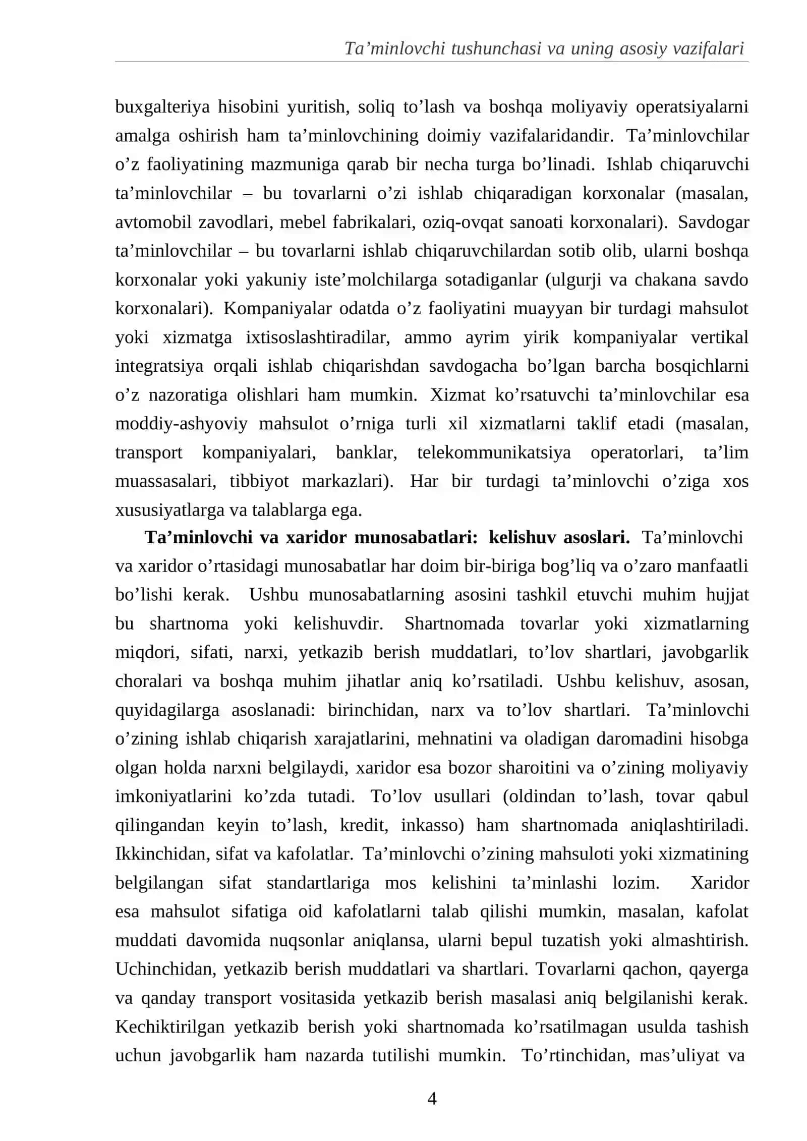 Ta’minlovchilarning iqtisodiyotdagi roli va ahamiyati 4