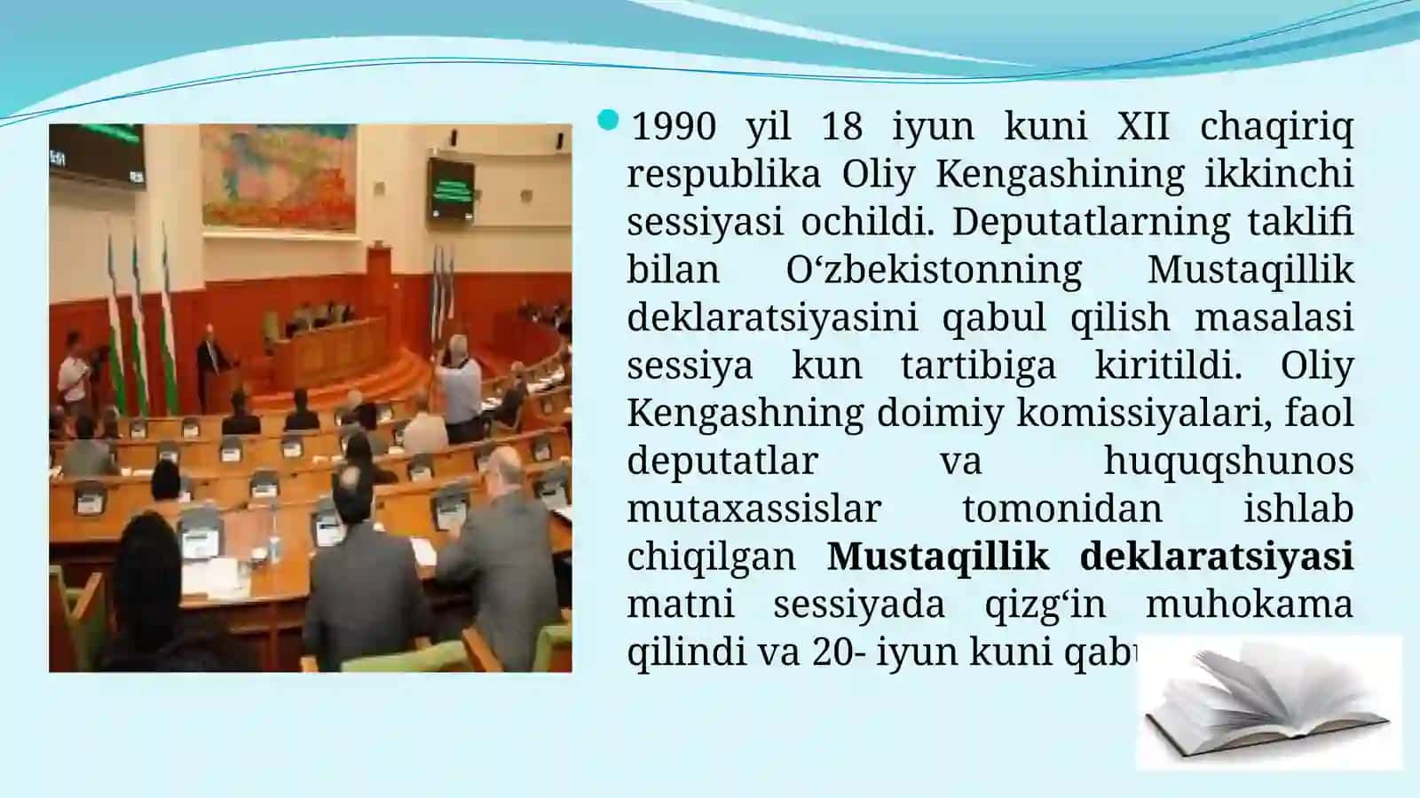 O‘zbekiston Respublikasining tashkil topishi va uning tarixiy ahamiyati 4