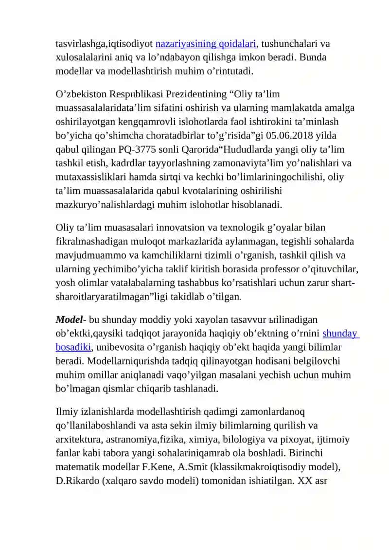 Ekonometrik modellashtirishda qo’llaniladigan amaliy dasturlar paketlarining xususiyatlari 4