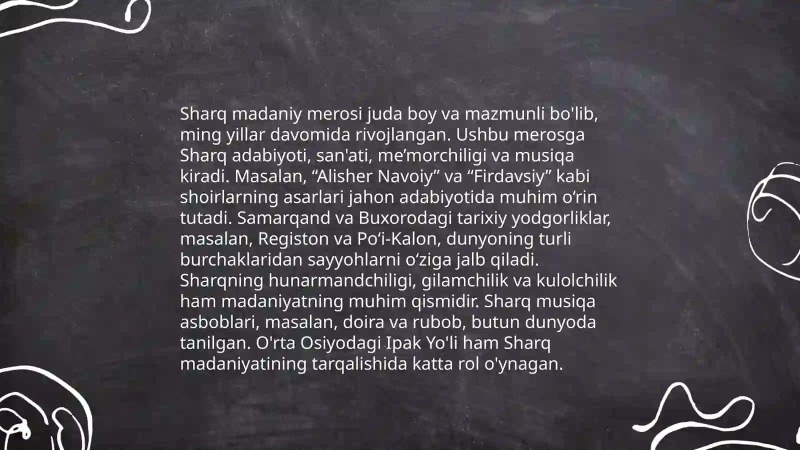 Sharq tarbiyasining ahamiyati 4