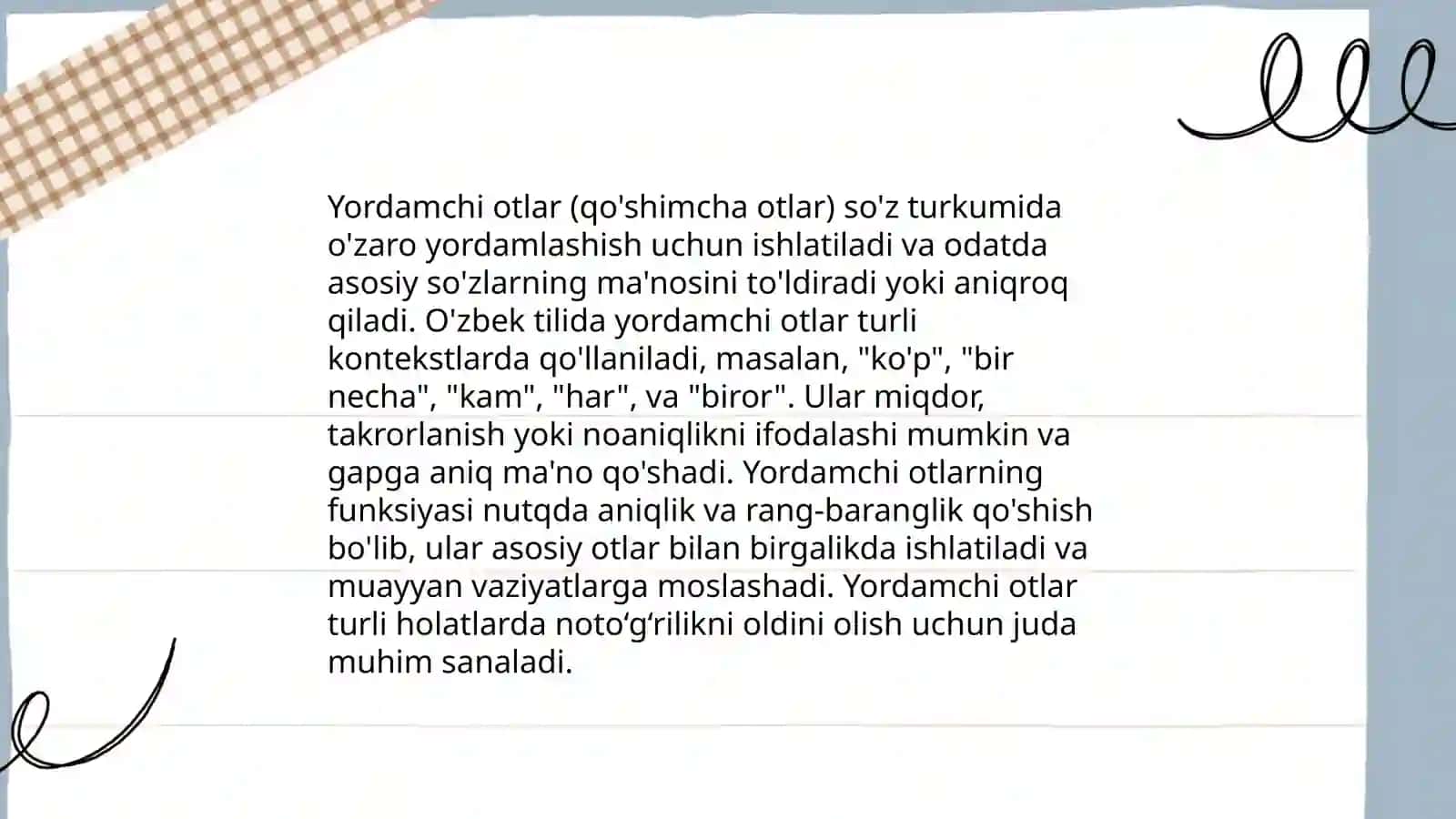 Yordamchi soz turkumlari Komakchi 4