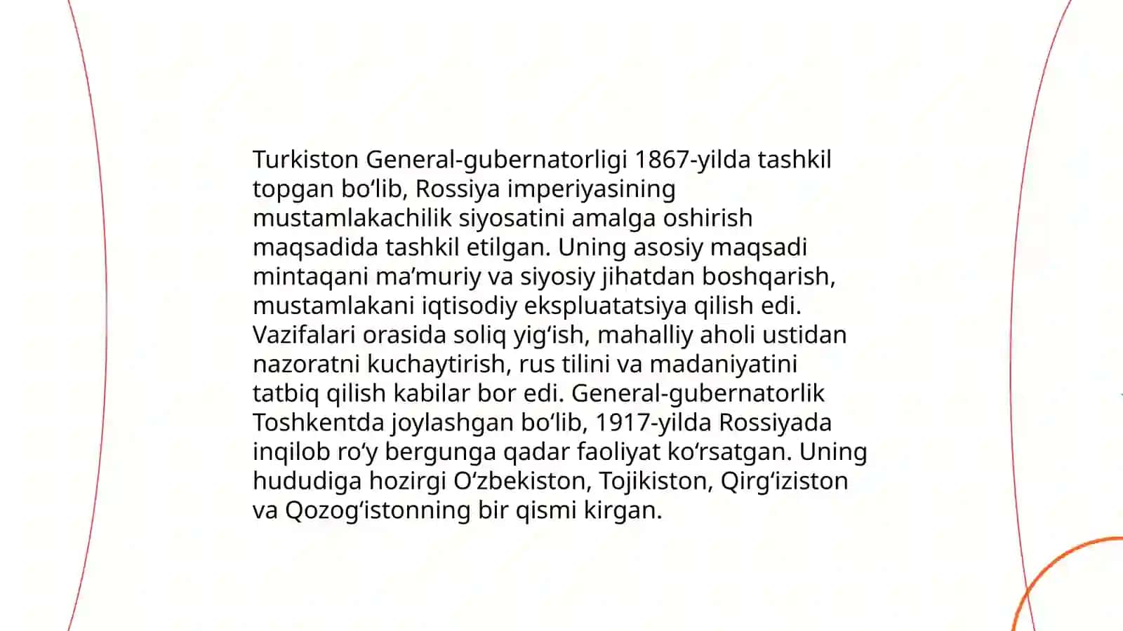 Turkiston General-gubernatorligi tashkil topishi 4