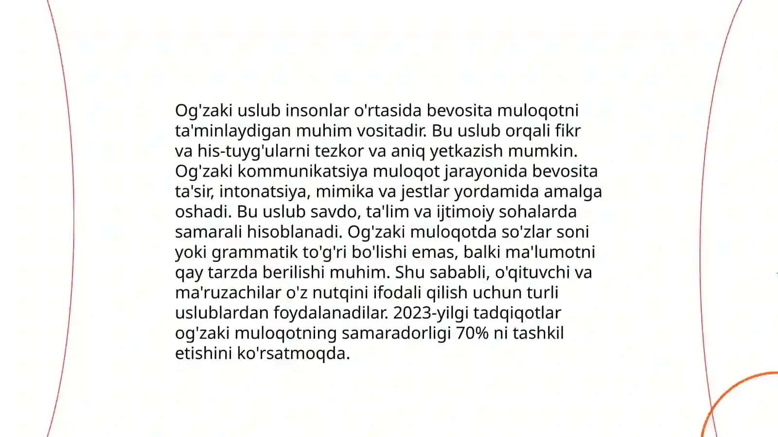Publitsistik uslub va og`zaki uslublarning leksik - grammatik xususiyatlari 4