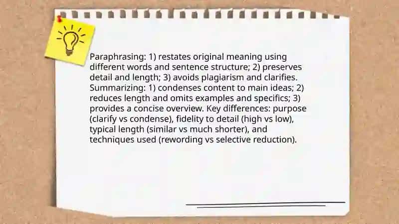 Paraphrasing and Rewording Information 4