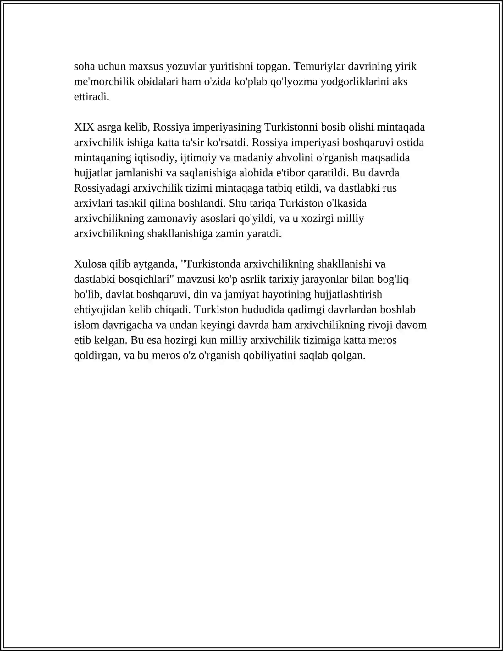 TURKISTONDA ARXIV ISH TARIXI 4