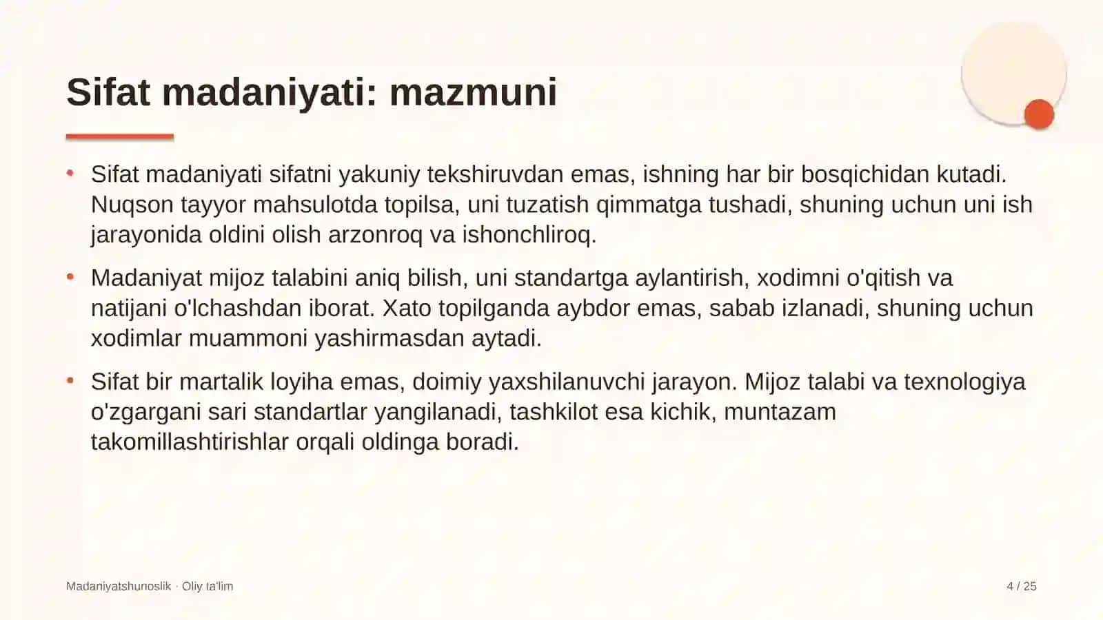 Kompyuter texnikasi ishlab chiqarishda sifat madaniyati 4