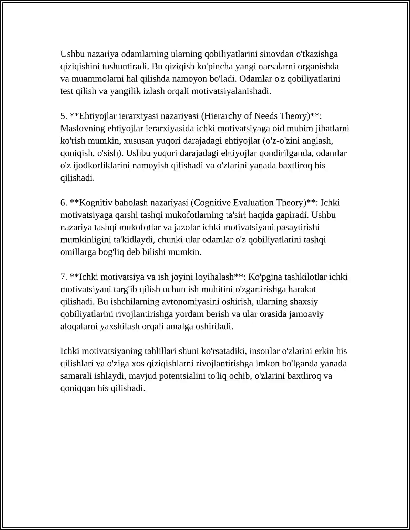 MOTIVATSIYA NAZARIYALARI 4