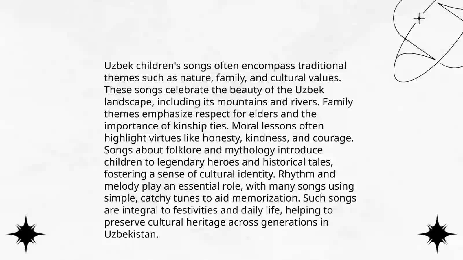National Uzbek children's songs 4