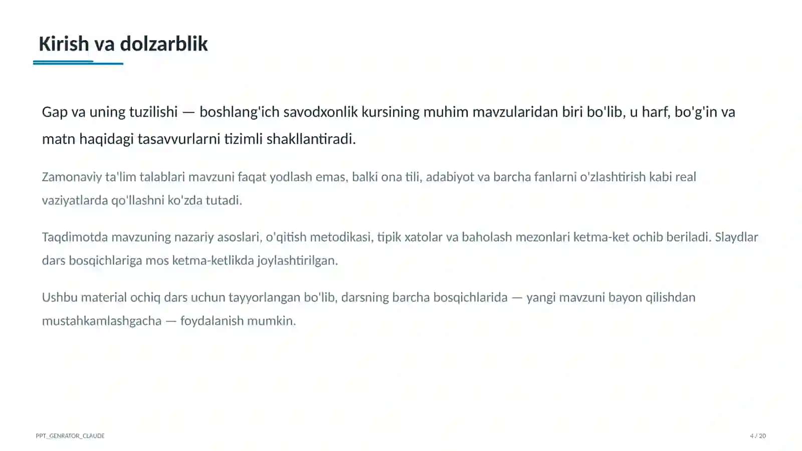 Gap va uning tuzilishi (1-sinf) 4