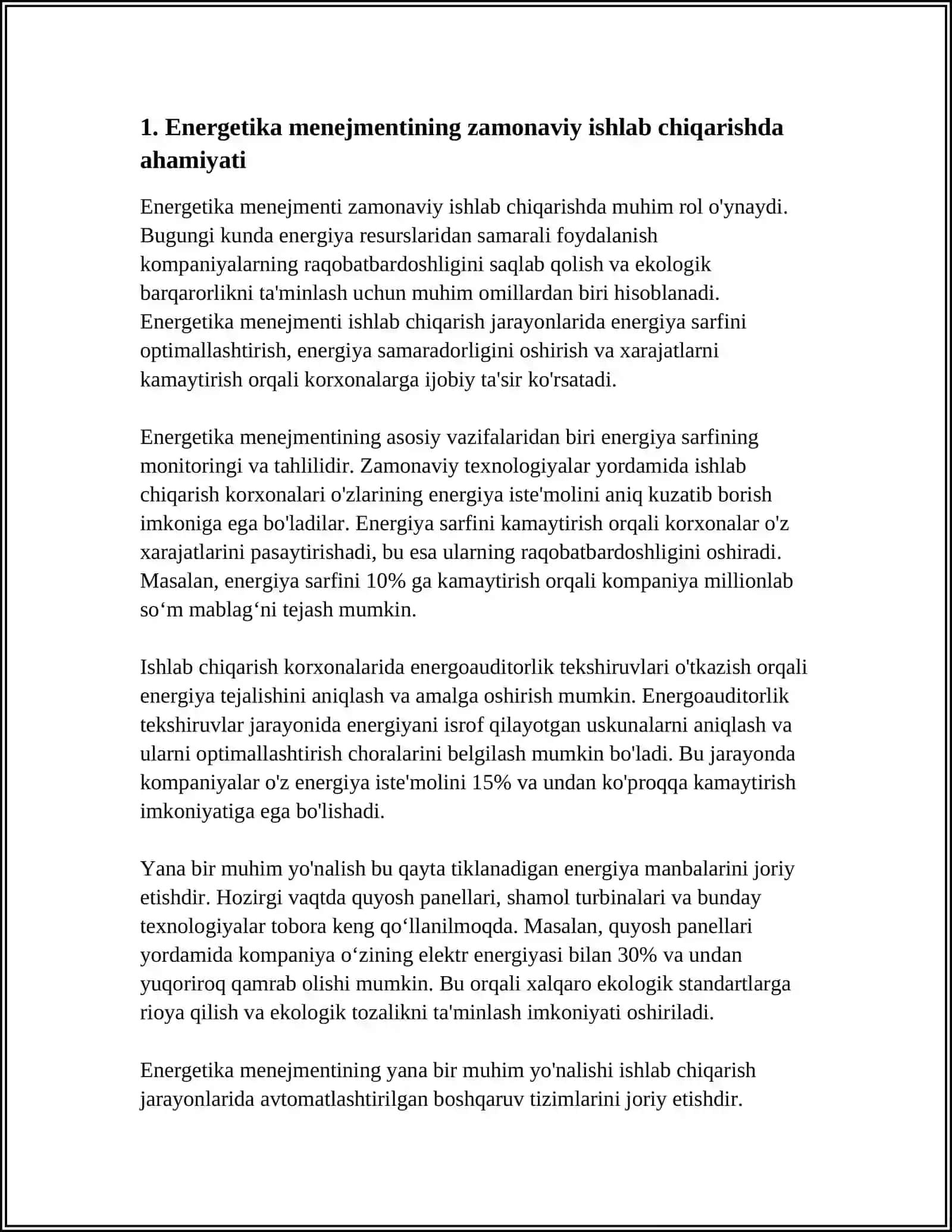 ZAMONAVIY ISHLAB CHIQARISHNING ENERGETIKA MENIJMENTI 4