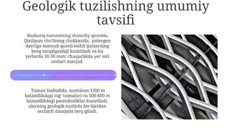 Beshariq tumani geologik tuzilishi va relef shakllari 4