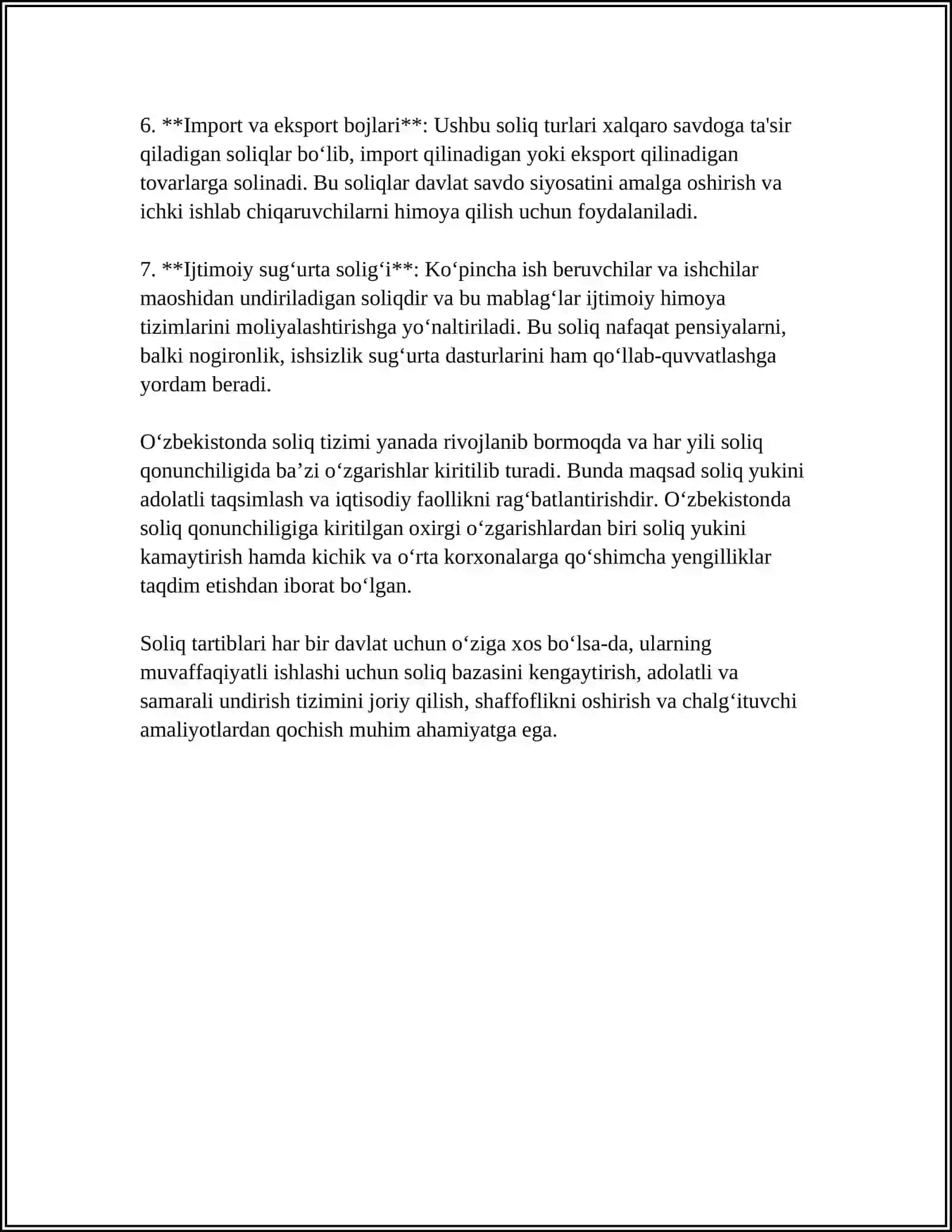 "SOLIQLAR VA SOLIQQA TORTISH” FANIGA KIRISH 4