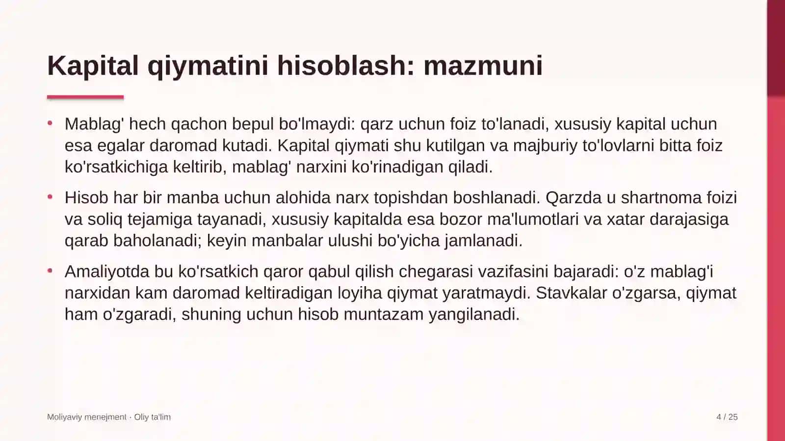 radiatsiyaviy xavfsizlik sohasida kapital qiymatini hisoblash 3646 4