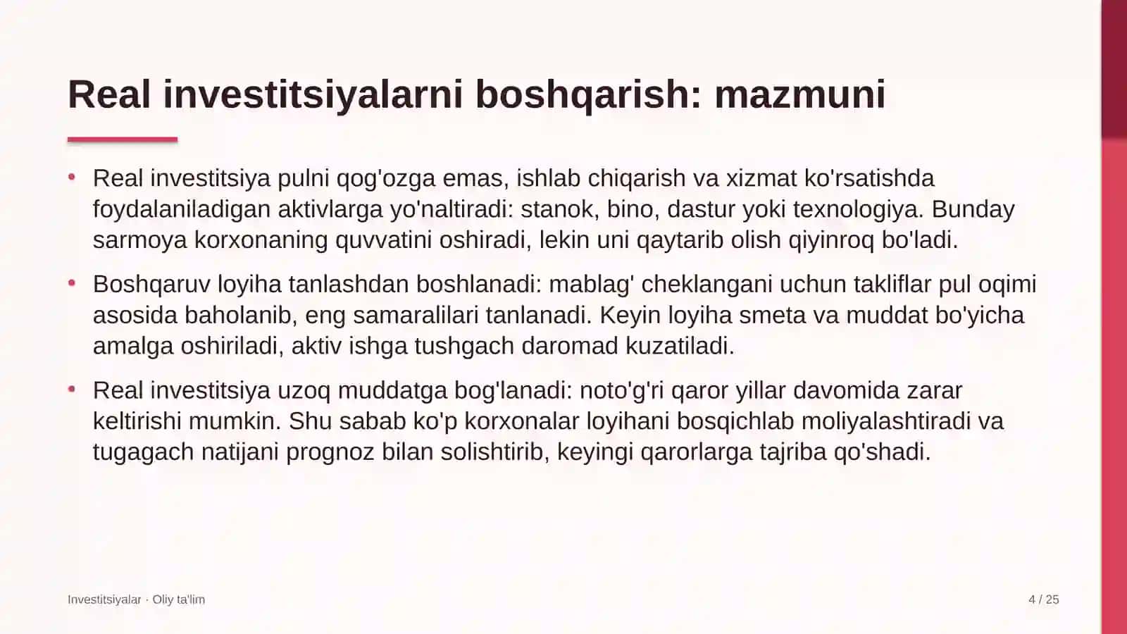 valyuta ayirboshlash shoxobchalarida real investitsiyalarni boshqarish 5163 4