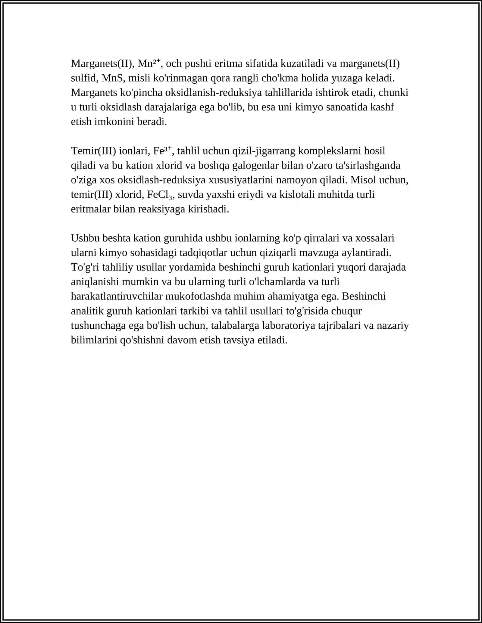 Beshinchi analitik guruh kationlari 4