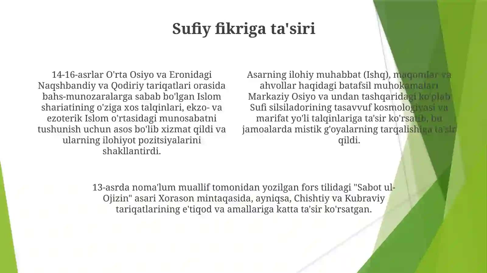 Sabot ul-Ojizin 4