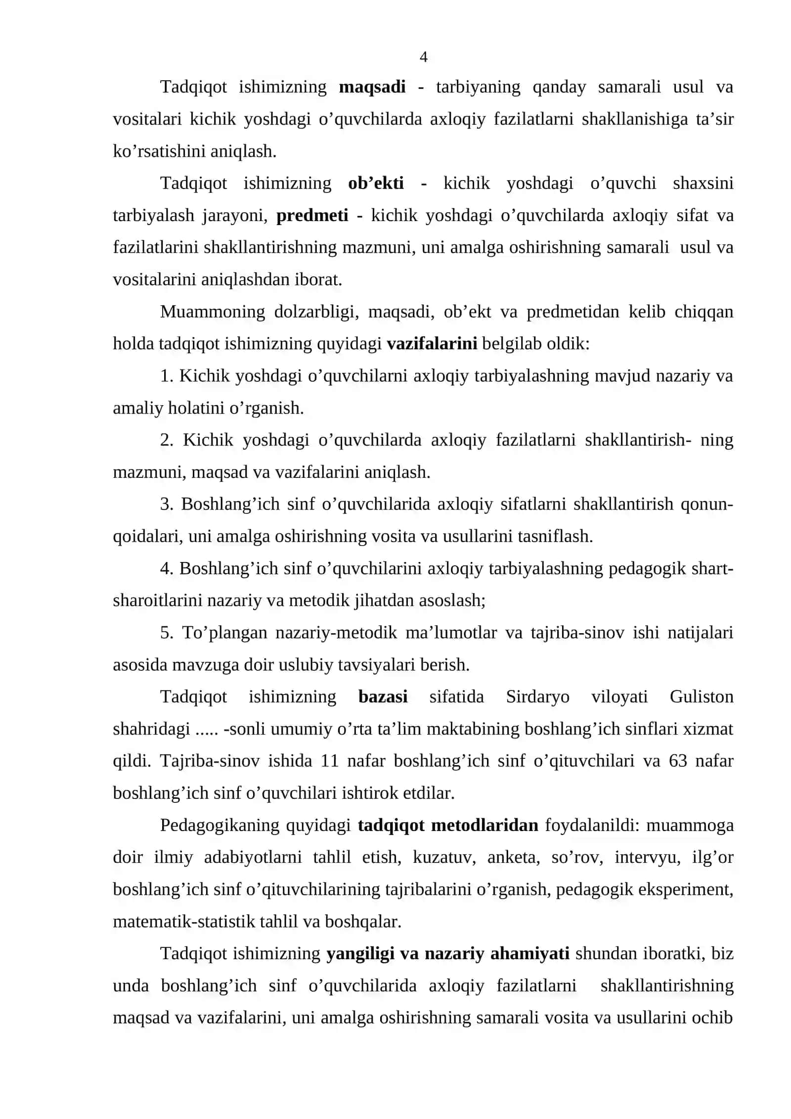 kichik yoshdagi o’quvchilarda axloqiy fazilatlarni shakllantirish vosita va usullari 4