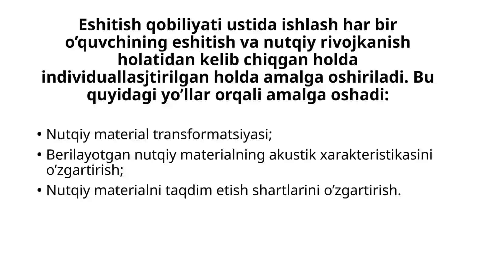 Yakkamashg’ulotlarda eshitish idrokin rivojlantirish 4