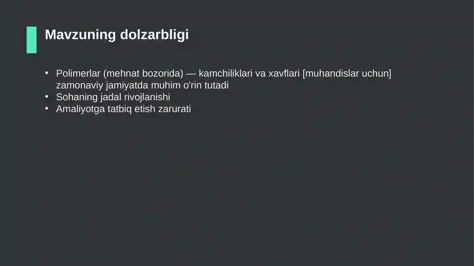 Polimerlar (mehnat bozorida) — kamchiliklari va xavflari [muhandislar uchun] 4