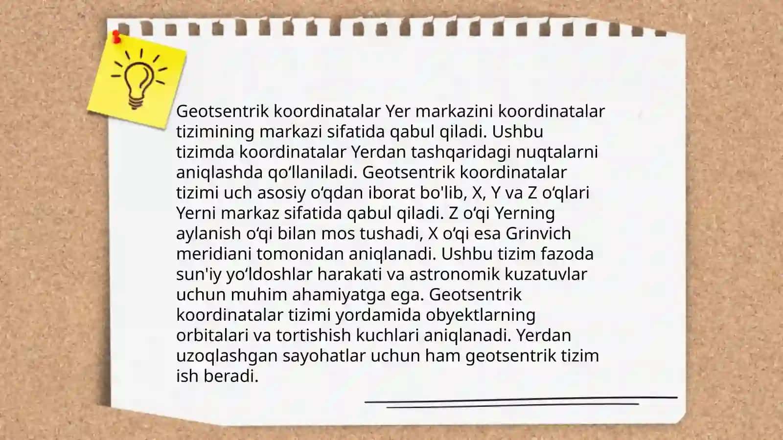 Geodeziyaya qo'llaniladigan koordinatalar sistemalari 4