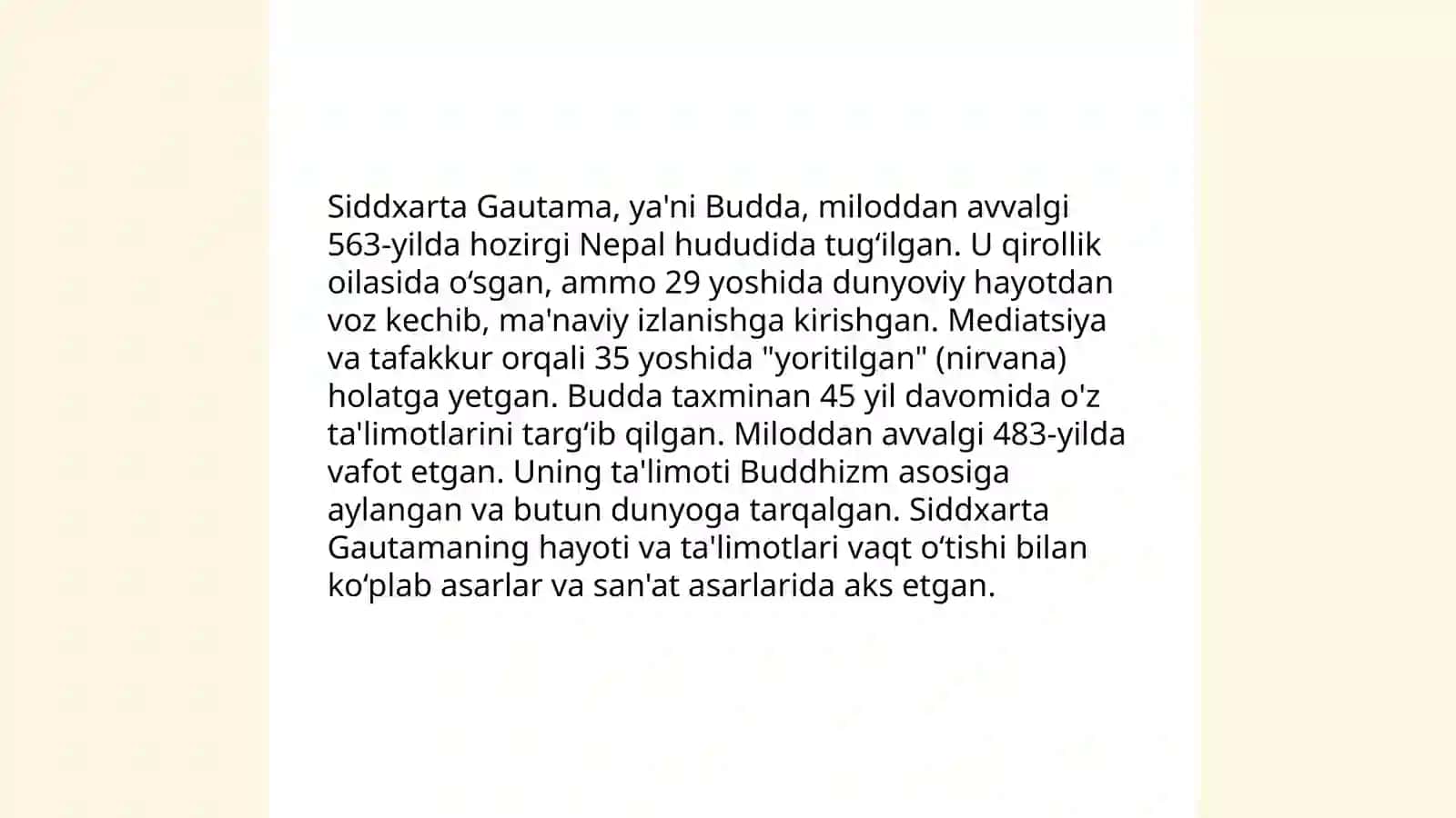 Buddaviylik dinining vujudga kelishi taʼlimoti manbalari oqim va yoʻnalishlari 4