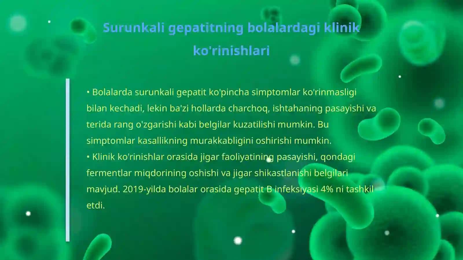 Surunkali gepatitni boshdan kechirgan bolalarga dispanser nazorati va reabilitatsinon chora tadbirlar 4